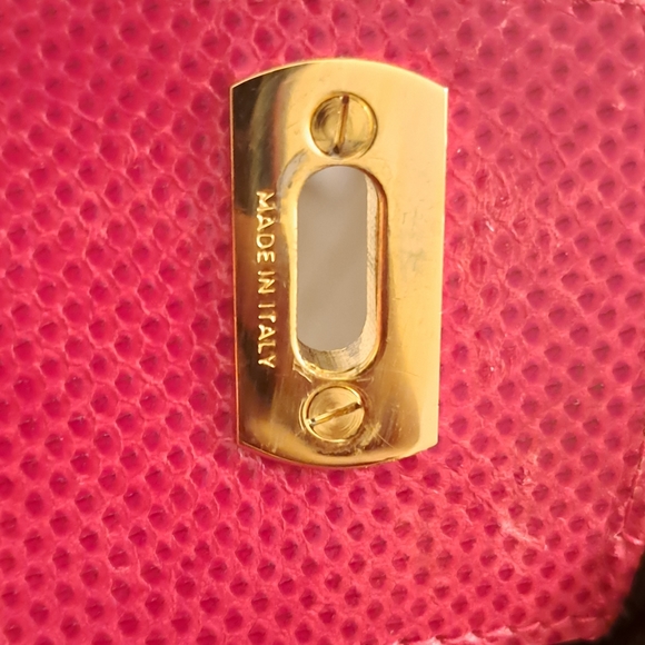 Vintage Salvatore Ferragamo Snakeskin Red Crossbody Bag - Picture 5 of 13